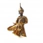 Vintage Sterling Silver Gold Vermeil Siam Dancer Brooch