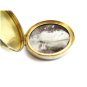 Art Deco Sterling Silver Baby Blue Initialed MWS ?? Guilloche Compact