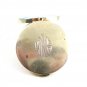 Art Deco Sterling Silver Baby Blue Initialed MWS ?? Guilloche Compact
