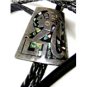 Taxco Sterling Silver Abalone Aztec Bolo with Leather Cord Signed Mexico 101714
