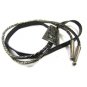 Taxco Sterling Silver Abalone Aztec Bolo with Leather Cord Signed Mexico 101714