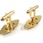 True Vintage 1950's - 1970's Goldtone Goldstone Cufflinks By ANSON 103114