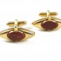 True Vintage 1950's - 1970's Goldtone Goldstone Cufflinks By ANSON 103114