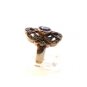 Vintage Edwardian Silver Amythest Marcisites Ring Sz 8
