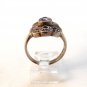 Vintage Edwardian Silver Amythest Marcisites Ring Sz 8