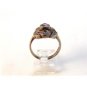 Vintage Edwardian Silver Amythest Marcisites Ring Sz 8