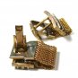 Vintage 2 Tone Silvertone & Goldtone Wrap Around Cufflinks Unbranded 71515