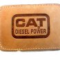 Vintage CAT Diesel Power Leather Belt Buckle
