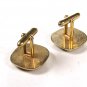 1960's - 70's Goldtone & Black Initial / Letter B Cufflinks by Swank 72215