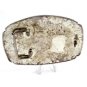 Mexican 2 Tone Horse Head In Horse Shoe Belt Buckle