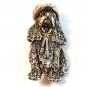 Vintage Esquivel and Fees Sterling Silver Dog Spaniel Cowboy Hat Brooch