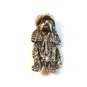 Vintage Esquivel and Fees Sterling Silver Dog Spaniel Cowboy Hat Brooch