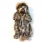 Vintage Esquivel and Fees Sterling Silver Dog Spaniel Cowboy Hat Brooch