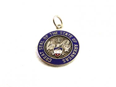 1960's Great Seal Of The State Of Arkansas.Charm 61814
