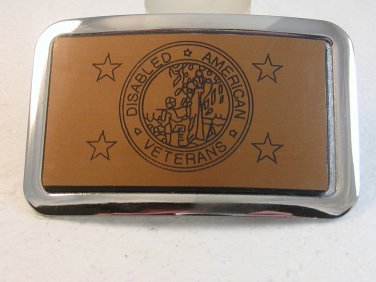 Vintage Disabled American Veterans Belt Buckle U.S.A.