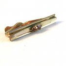 Vintage 1950's - 1960's Gold Tone & Golden Topaz Tie Clasp by Swank
