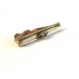 Vintage 1950's - 1960's Gold Tone & Golden Topaz Tie Clasp by Swank