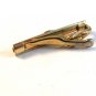 Vintage 1950's - 1960's Gold Tone & Golden Topaz Tie Clasp by Swank
