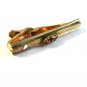 Vintage 1950's - 1960's Gold Tone & Golden Topaz Tie Clasp by Swank