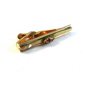 Vintage 1950's - 1960's Gold Tone & Golden Topaz Tie Clasp by Swank