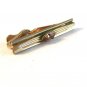 Vintage 1950's - 1960's Gold Tone & Golden Topaz Tie Clasp by Swank
