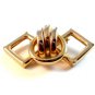 Vintage Art Deco Gold Tone Brooch