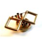 Vintage Art Deco Gold Tone Brooch