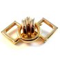 Vintage Art Deco Gold Tone Brooch