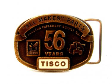 Vintage TISCO 5 Years All Makes All Parts  Belt Buckle