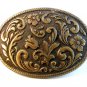 Vintage Brassy Western Cowboy Belt Buckle Made in U.S.A.
