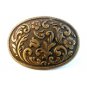 Vintage Brassy Western Cowboy Belt Buckle Made in U.S.A.