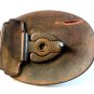 Vintage Brassy Western Cowboy Belt Buckle Made in U.S.A.