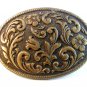 Vintage Brassy Western Cowboy Belt Buckle Made in U.S.A.