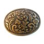 Vintage Brassy Western Cowboy Belt Buckle Made in U.S.A.