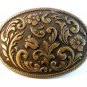 Vintage Brassy Western Cowboy Belt Buckle Made in U.S.A.