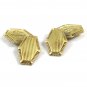 True Vintage  Deco Goldtone Initials NS Cufflinks By S & S 110714