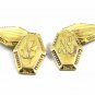 True Vintage Deco Goldtone Initials NS Cufflinks By S & S 110714