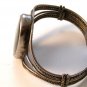Vintage Tribal Sterling Silver Blue Green Agate Cuff Bracelet