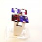 Vintage Sterling Silver Amythest Garnet Ring Sz 8