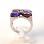 Vintage Sterling Silver Amythest Garnet Ring Sz 8