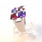 Vintage Sterling Silver Amythest Garnet Ring Sz 8