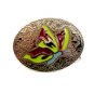 Womans / Ladies Silver Tone Butterfly Enameled Western Belt Buckle