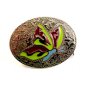 Womans / Ladies Silver Tone Butterfly Enameled Western Belt Buckle