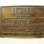 Vintage Billy The Kid $5,000 Reward Dead or Alive Belt Buckle Unbranded 71415