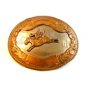 Vintage German Silver Western Rodeo Cowboy Brocho Busting Belt Buckle