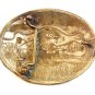 Vintage German Silver Western Rodeo Cowboy Brocho Busting Belt Buckle