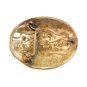 Vintage German Silver Western Rodeo Cowboy Brocho Busting Belt Buckle