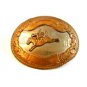 Vintage German Silver Western Rodeo Cowboy Brocho Busting Belt Buckle