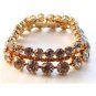 Vintage 1950S Vogue Jlry Goldtone Rhinestone Bracelet