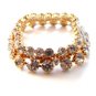 Vintage 1950S Vogue Jlry Goldtone Rhinestone Bracelet